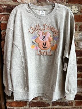 Disney Parks Halloween 2026 Cutie Ghost Pumpkin Minnie Pullover Sweatshirt NEW
